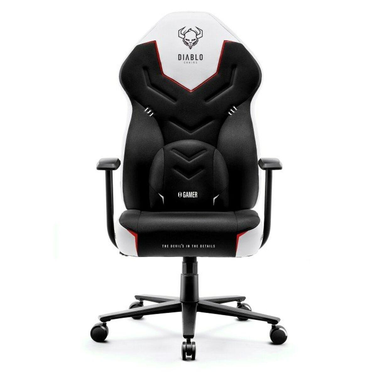 Gaming-stol Diablo Chairs X-GAMER 2.0 Normal Hvid Sort