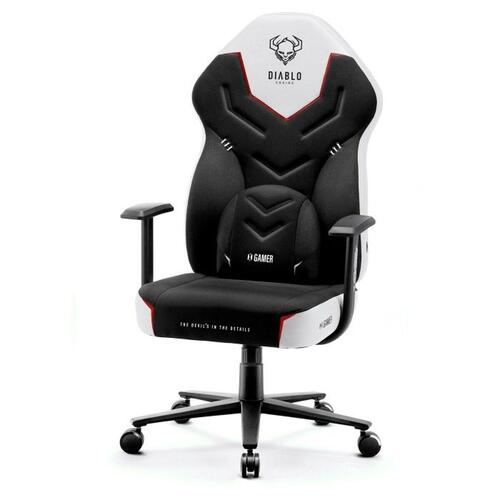 Gaming-stol Diablo Chairs X-GAMER 2.0 Normal Hvid Sort