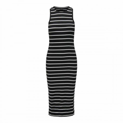 Only ONLBelfast stribet kjole - sort, str. M