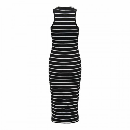 Only ONLBelfast stribet kjole - sort, str. M