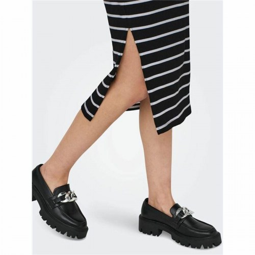 Only ONLBelfast stribet kjole - sort, str. M