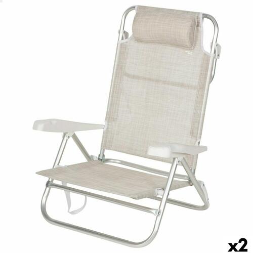 Strandstol Aktive 47 x 82 x 49 cm (2 enheder)
