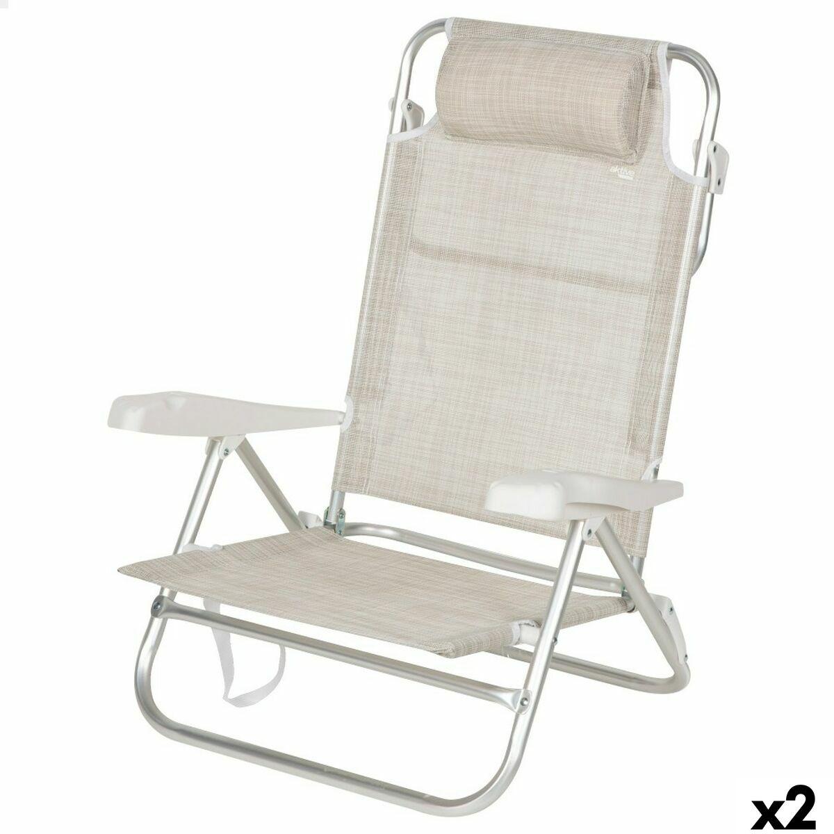 Strandstol Aktive 47 x 82 x 49 cm (2 enheder)