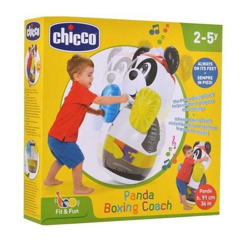 Boksebold med oppustelig fod til børn Panda Chicco med lyd (60 x 91 x 30 cm)
