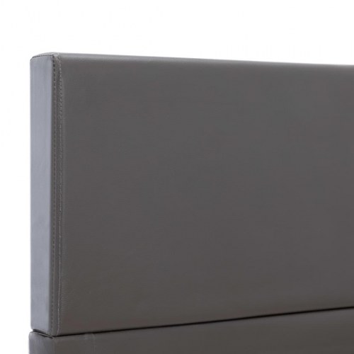 Sengestel 90x200 cm kunstlæder grå