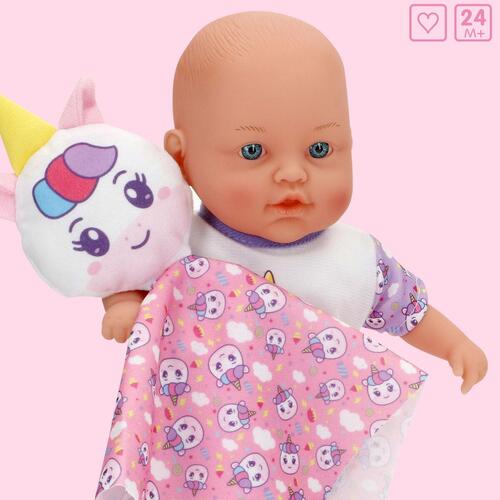 Baby dukke sæt 21 × 32 × 9,5 cm - 4 enheder, multifarvet