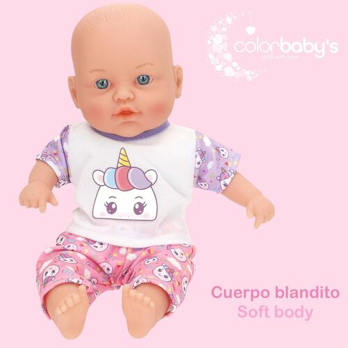 Baby dukke sæt 21 × 32 × 9,5 cm - 4 enheder, multifarvet