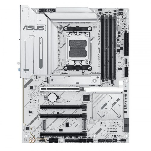 Asus X870 MAX Gaming WiFi7 W bundkort - AMD AM5, ATX, hvid