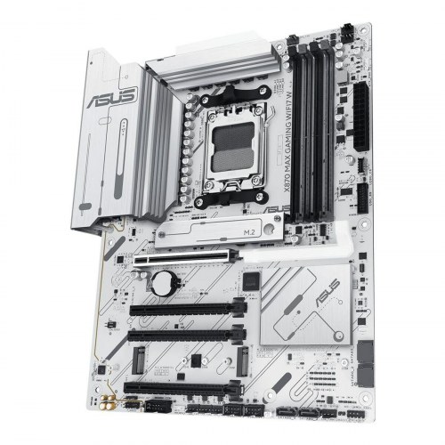 Asus X870 MAX Gaming WiFi7 W bundkort - AMD AM5, ATX, hvid
