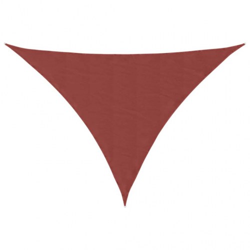 Solsejl 4×5×5 m i oxfordstof - trekant, terrakotta