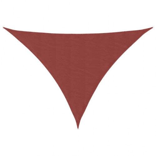 Solsejl trekant 3×4×5 m i oxfordstof - terrakotta