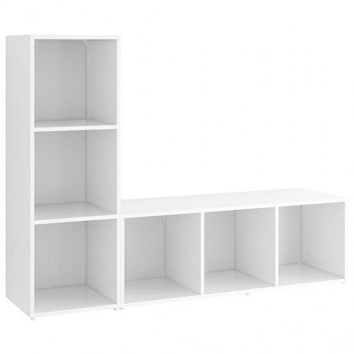 TV-borde 2 stk. 107 x 35 x 37 cm - hvid