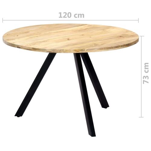 Spisebord 120x76 cm massivt mangotræ