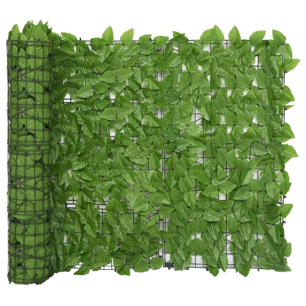 Altanafskærmning 400x100 cm grønne blade