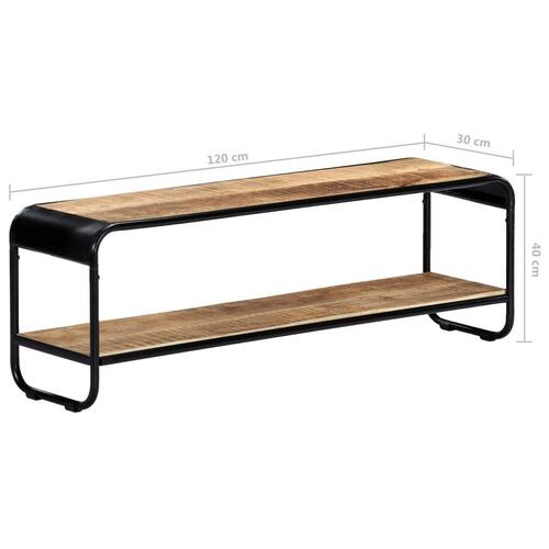 Tv-skab 120 x 30 x 40 cm massivt ru mangotræ