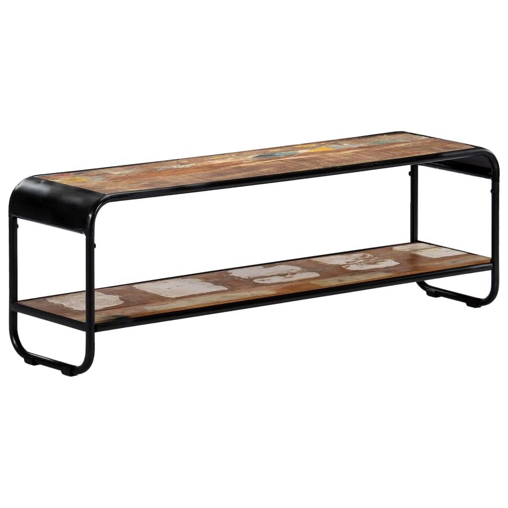 Tv-skab 120x30x40 cm massivt genbrugstræ