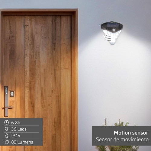 Aktive solcellelampe med bevægelsessensor - 15 × 15 × 7 cm (6 stk.)