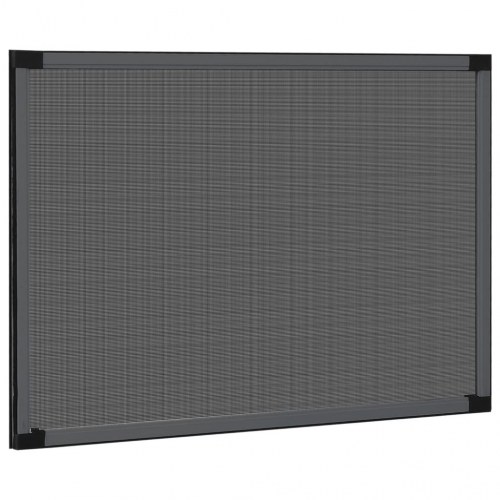 Udvideligt insektnet til vinduer 100-193 × 75 cm - antracitgrå