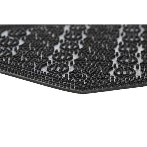 Dørmåtte - sort gummi, 2 stk. (60 × 40 × 0,3 cm)