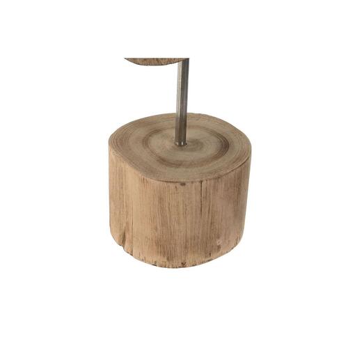 Dekorative figurer - Hvid/Natur, Anker & Skib, 19 × 10 × 38 cm (sæt á 2)