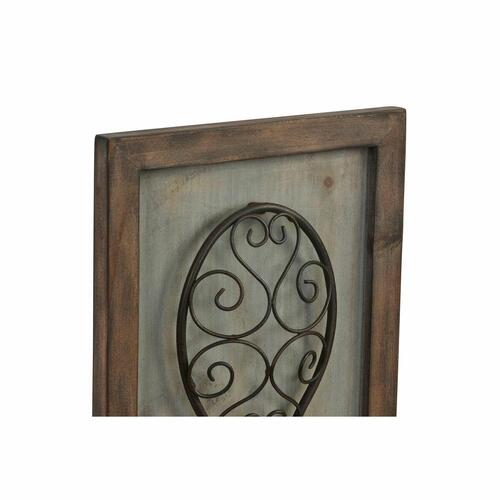 Vægdekoration - bestik i metal og træ, ældet look (2 stk., 24 × 5 × 99 cm)