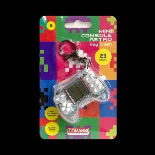 Comansi transportabel mini retro-spillekonsol (nøglering)