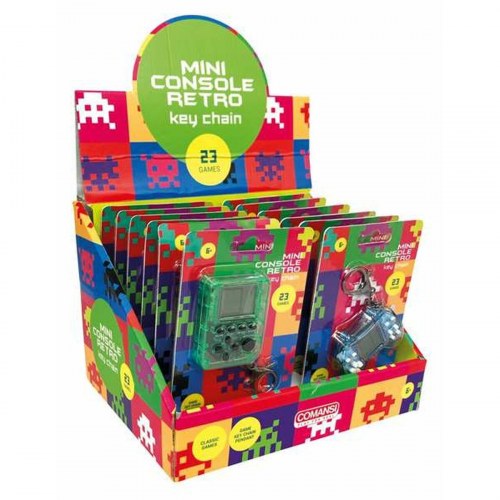 Comansi transportabel mini retro-spillekonsol (nøglering)