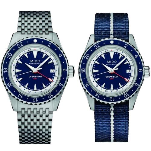 Herreur Mido OCEAN STAR GMT SPECIAL EDITION Sølvfarvet