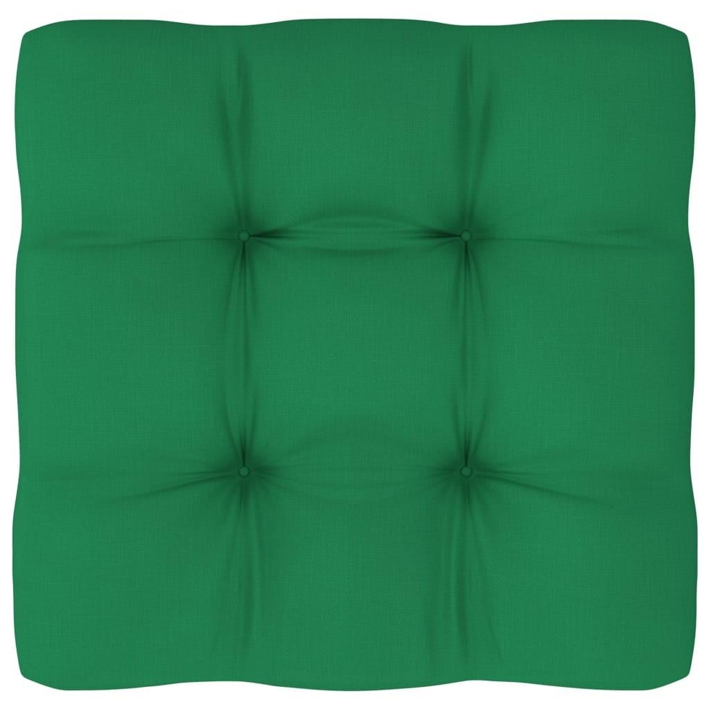 Hynde til pallesofa 50x50x12 cm grøn