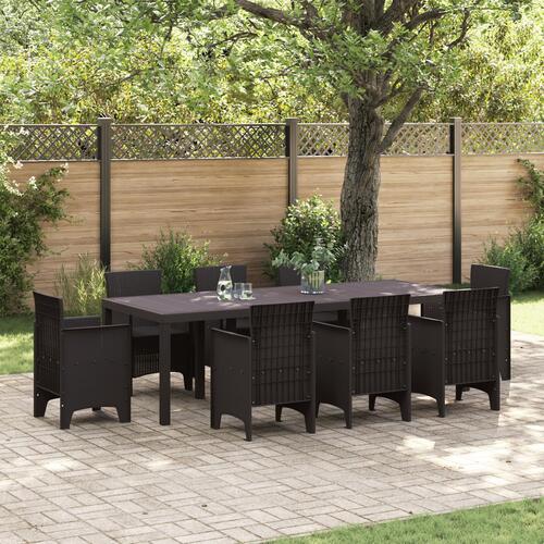 Havebord Brunt 250x100x73 cm Poly Rattan, Havebord Brunt 100x100x73 cm Poly Rattan, Havebord Brunt 150x100x73 cm Poly Rattan