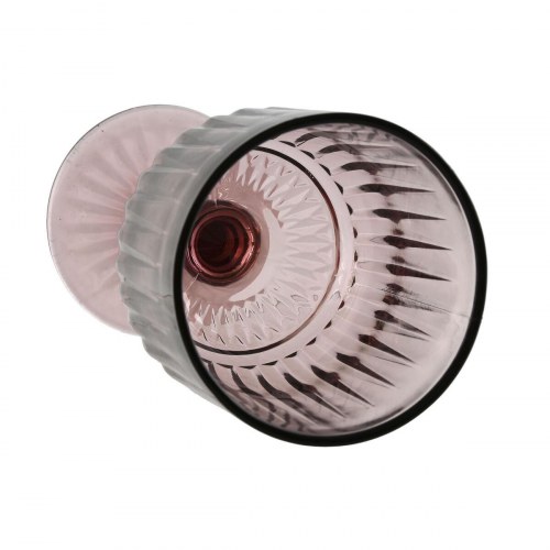 Sæt med drikkeglas i pink krystal 380 ml - 6 stk.