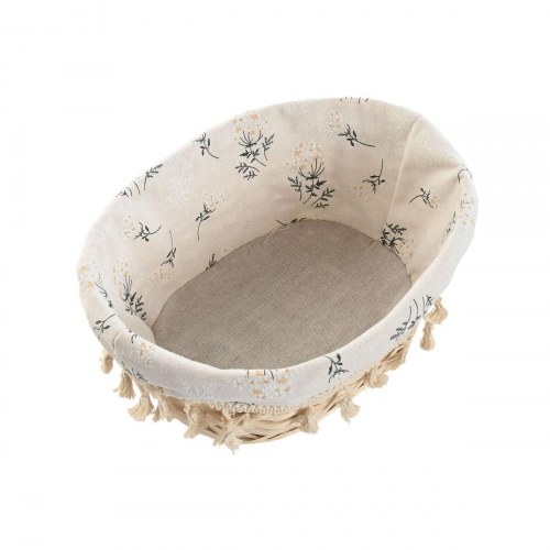 Kurvesæt i flet, natur - 3 dele (29 × 22 × 12 cm)