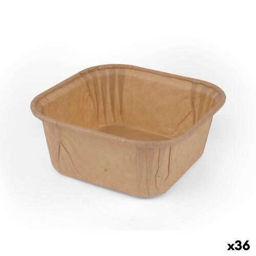 Algon bageforme i papir - 6,5 × 6,5 × 3,5 cm, 25 stk. (36 pakker)