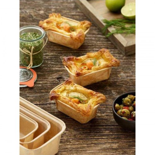 Algon bageforme i papir 8,2 × 4 × 4,2 cm - 25 stk. (36 pakker)