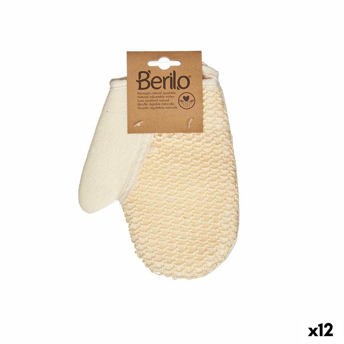 Skrubbehandske Berilo - hvid/beige (12 stk.)