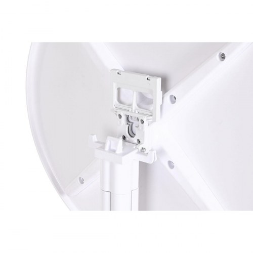 Spisebord - hvid, rund, metal og polypropylen, 80 × 80 × 75 cm