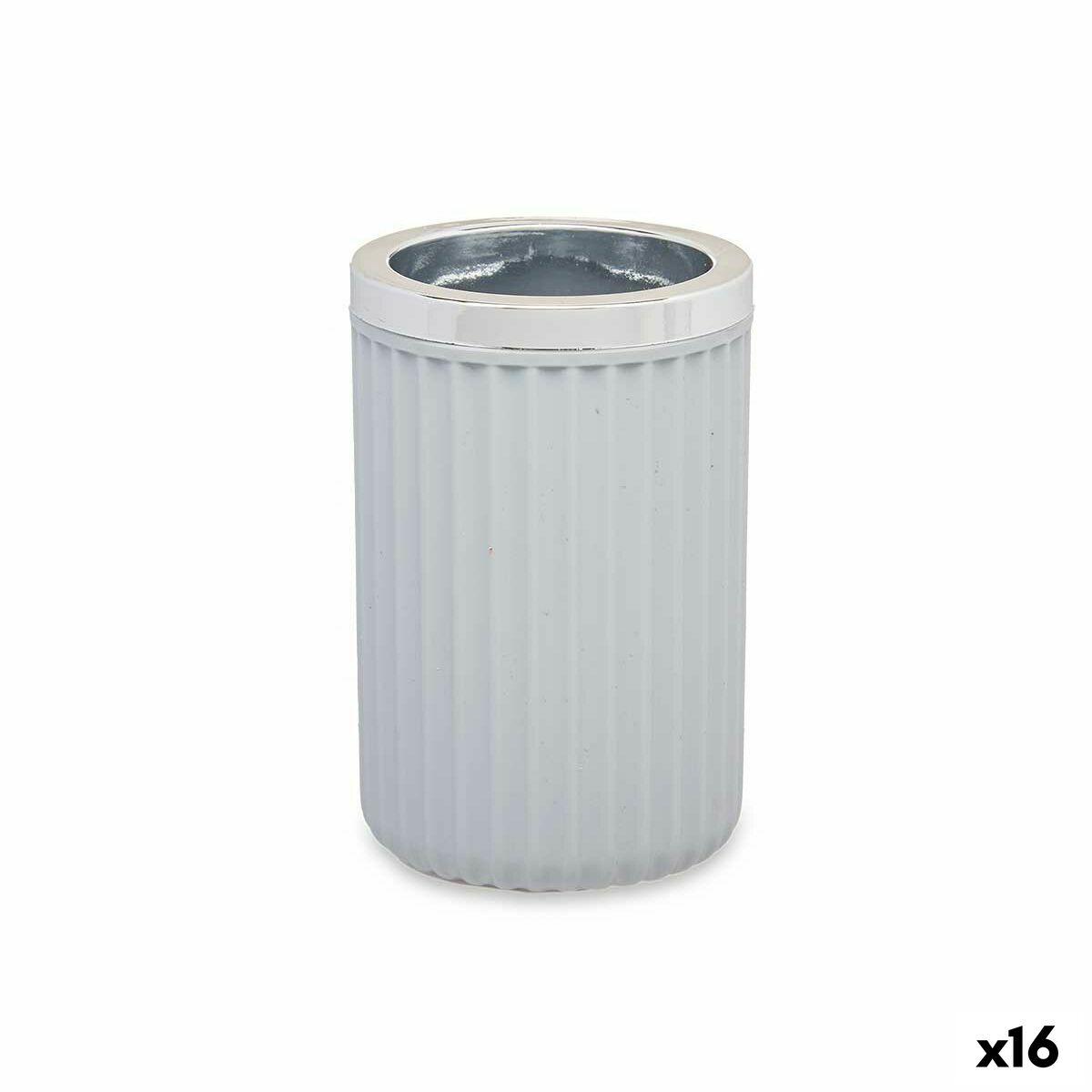 Glas Berilo 3436-2 Grå Plastik 7,5 x 11,5 x 7,5 cm (16 enheder)