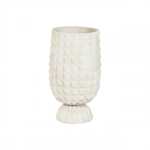 Urtepotte i ler og fiber - moderne 35 × 35 × 60 cm