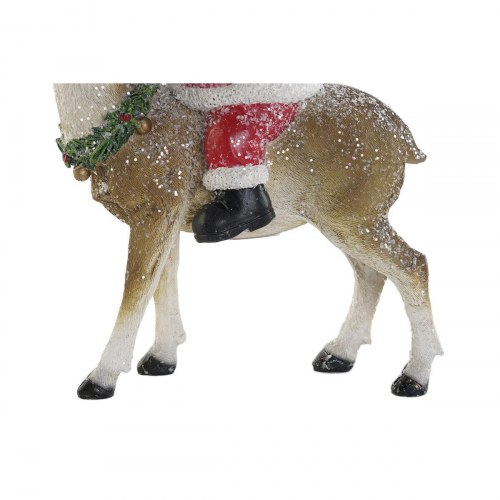 Julepynt - Multifarvet rensdyr, 17,5 × 9 × 23 cm (sæt af 2)