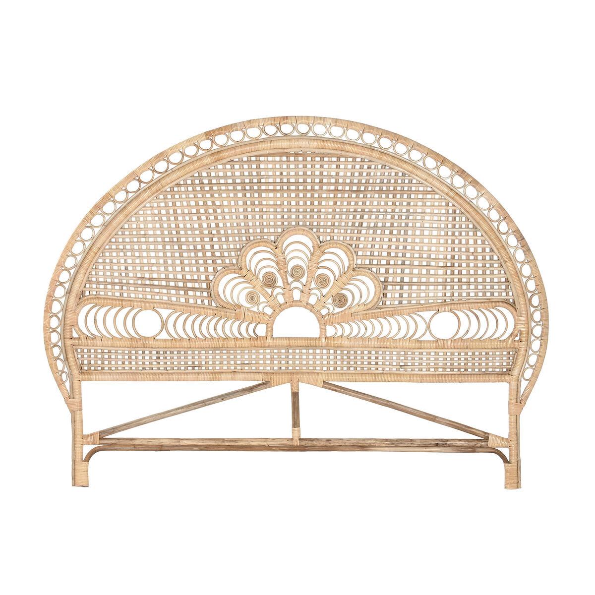 Sengegavl i natur bambus 175 × 130 cm