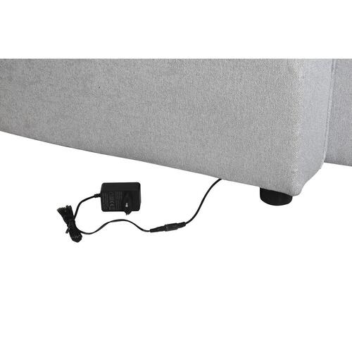 Sovesofa Home ESPRIT Lysegrå Moderne 220 x 153 x 88 cm