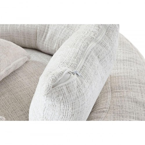 Lænestol - hvid, 104 × 104 × 50 cm