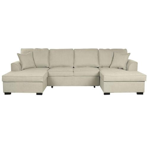 Sovesofa - sand, moderne 298 × 154 × 92 cm