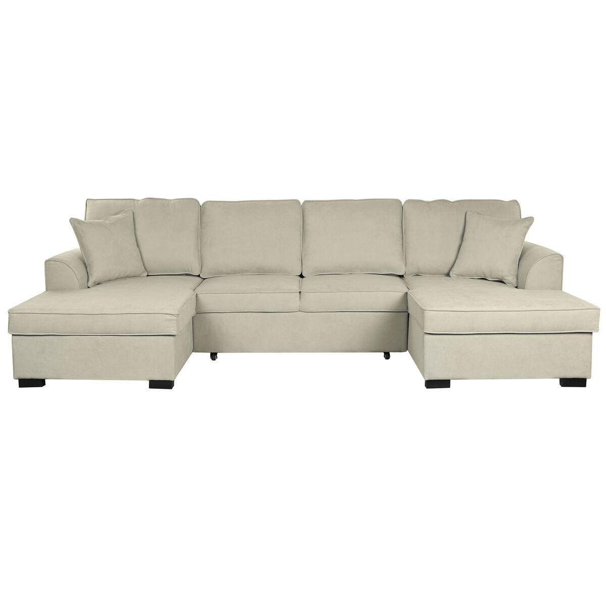 Sovesofa - sand, moderne 298 × 154 × 92 cm