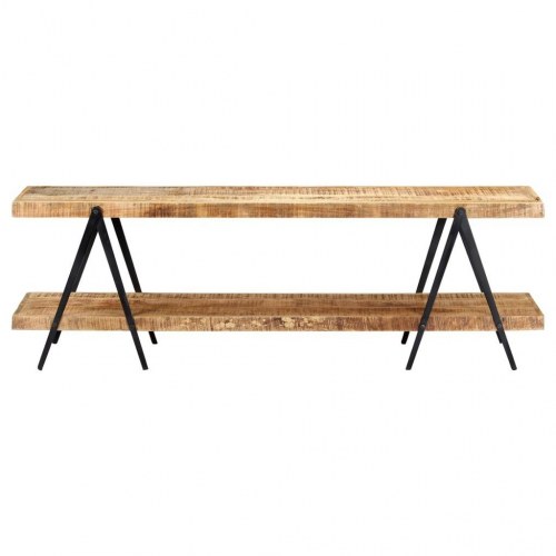 Tv-skab i massivt mangotræ 160 x 40 x 50 cm