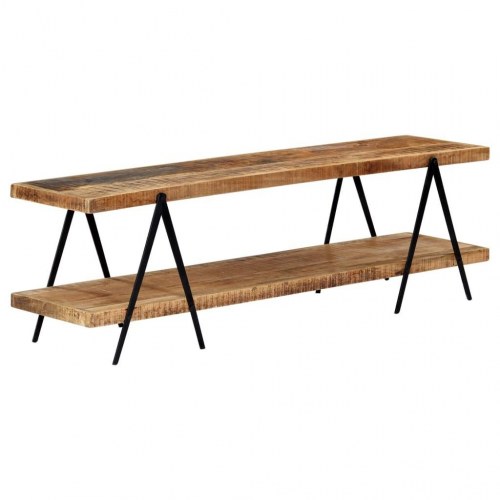 Tv-skab i massivt mangotræ 160 x 40 x 50 cm