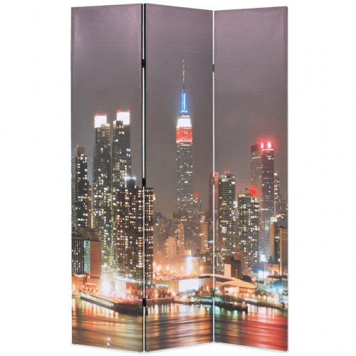 Foldbar rumdeler 120 × 170 cm - New York by Night