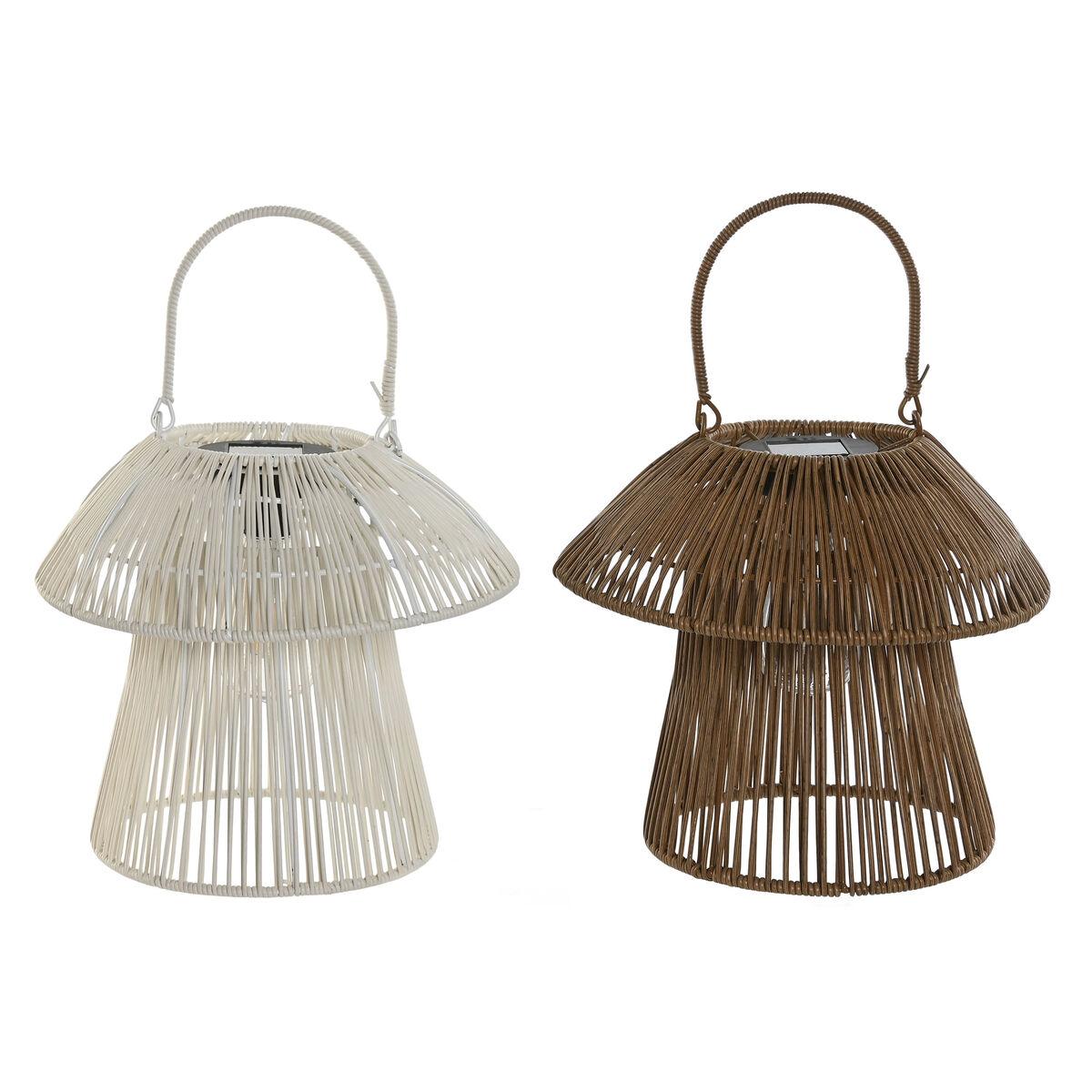 Solcellelamper Hvid & Brun Champignondesign à à Stk