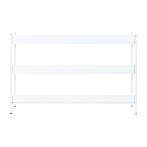 Hylde i hvid metal - 120 × 30 × 76 cm