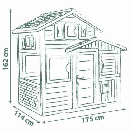 Legehus til haven Smoby Friends House Evo - 162 × 164 cm